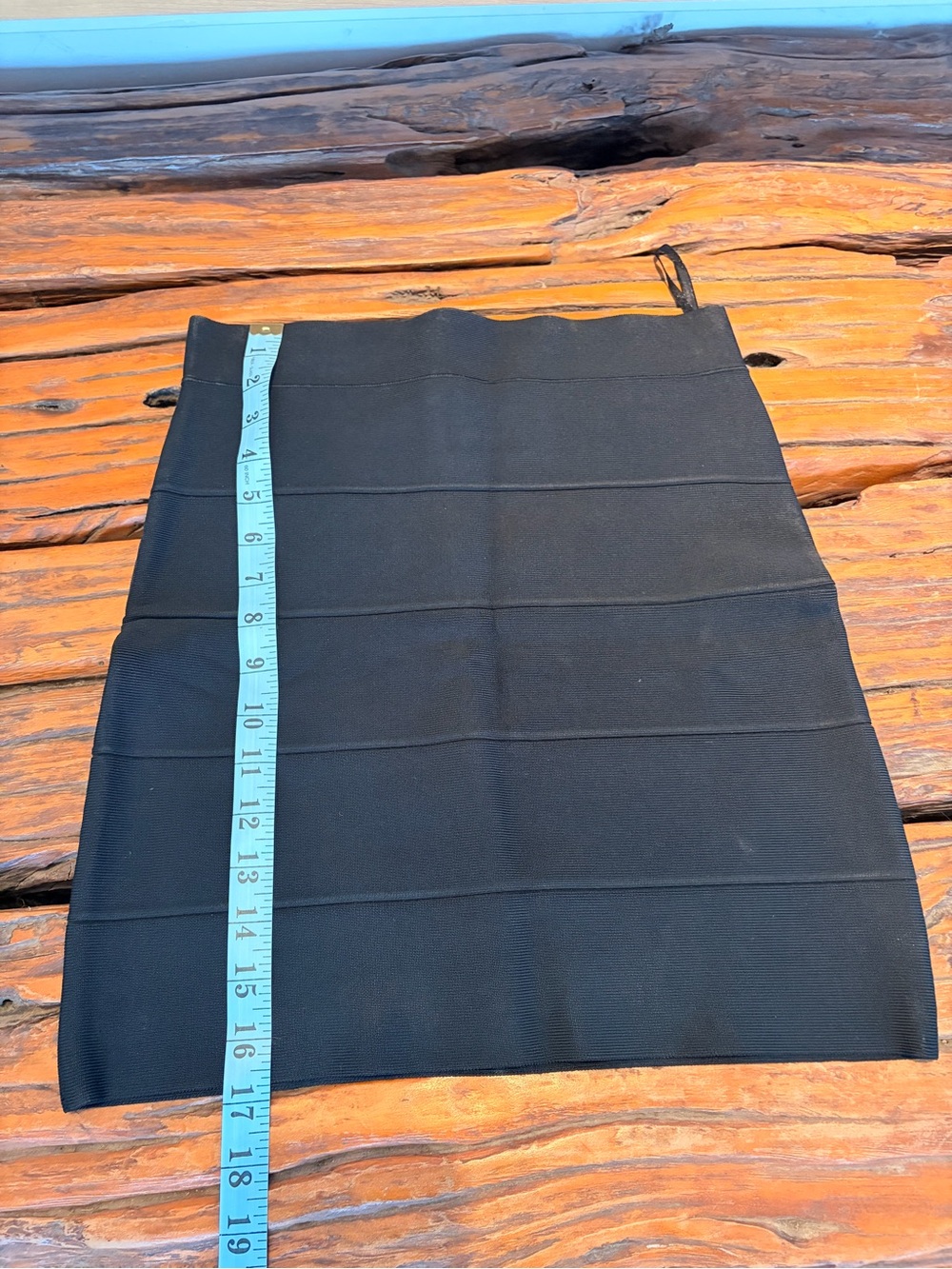 BCBGMaxAzria Black Ribbed Skirt - Picture 3 of 4